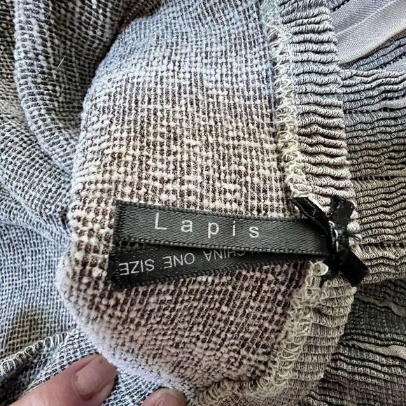 Lapis Strapless Dress Beige & Brown Floral Pattern One Size Fairy Boho Ethereal - Picture 7 of 10